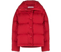 Gefütterte Jacke mit Logo-Print