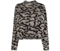 Jacquard-Pullover mit Tieren