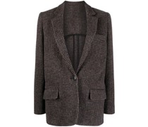 Blazer mit Hahnentrittmuster