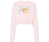 Cropped-Sweatshirt mit Crayon