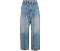 Gekürzte Tapered-Jeans