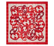 Seidenschal mit Logo-Print