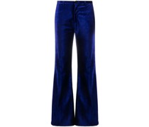Ausgestellte Samthose