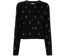 Cardigan mit Rosen-Print