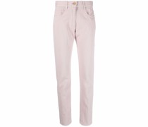 Schmale Hose mit hohem Bund