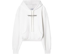 Hoodie mit Slogan-Print