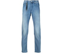 Halbhohe Straight-Leg-Jeans
