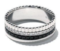 Kleiner 18kt 'Quatre Black Edition' Weißgoldring