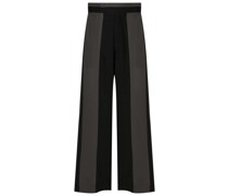 Gestreifte Wide-Leg-Hose