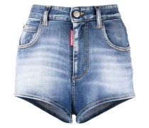 Jeans-Shorts mit Stone-Wash-Effekt