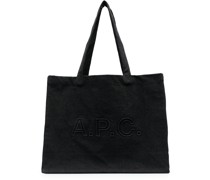 A.P.C. Diane Shopper mit Logo-Stickerei