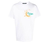T-Shirt mit Logo-Stickerei