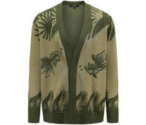 Cardigan mit grafischem Print