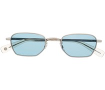 Sonnenbrille mit Metallic-Gestell