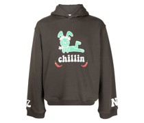 Hoodie mit "Chillin"-Print