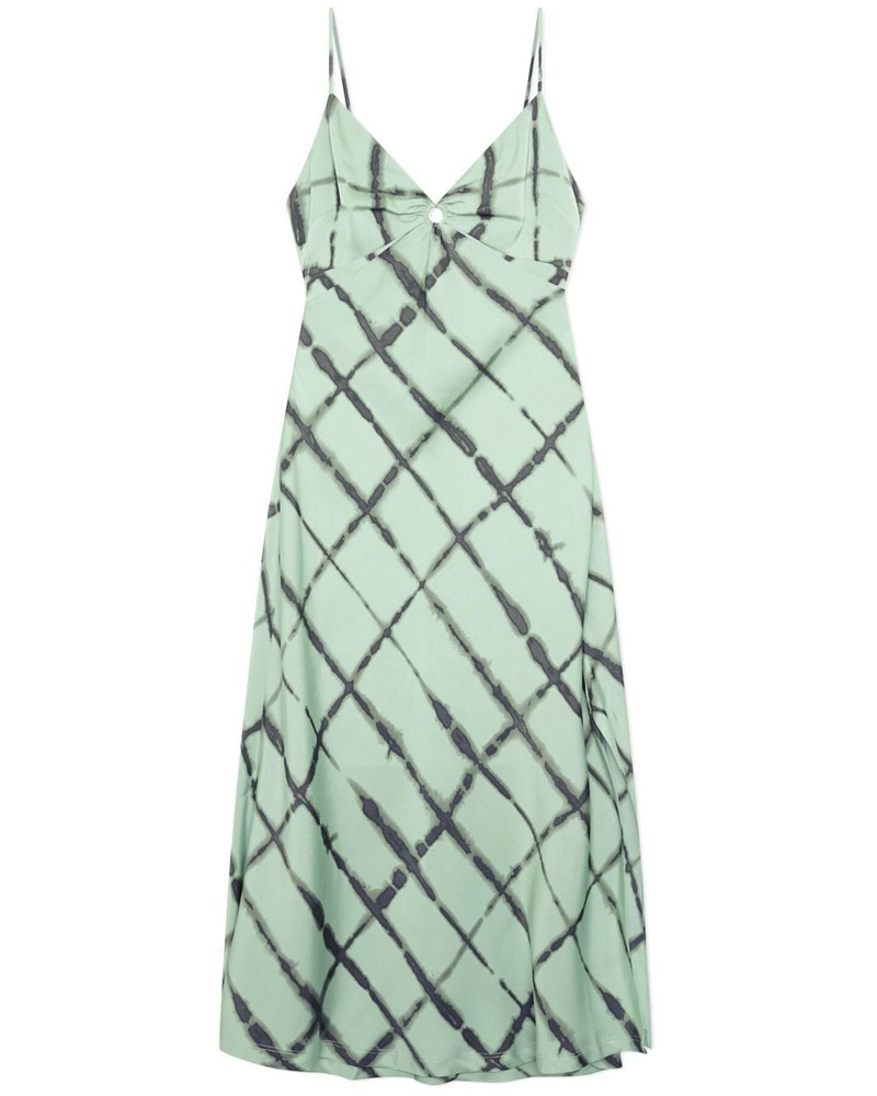 Jonathan Simkhai Damen Eliza Midikleid mit Batikmuster