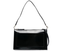 Schultertasche mit Glanzoptik