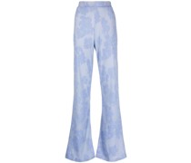 Jacquard-Hose mit Blumenmuster