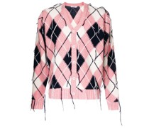 Cardigan mit Rautenmuster