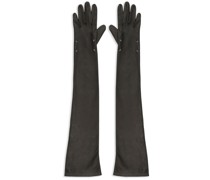 four-stitch logo leather gloves