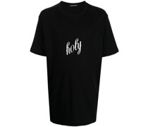August T-Shirt mit Slogan-Print