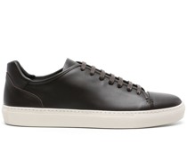 Sneakers aus glattem Leder