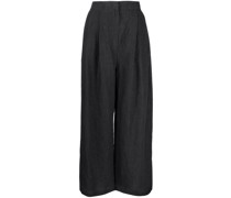 Leinenhose mit weitem Bein