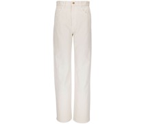 High-Waist-Jeans mit geradem Bein