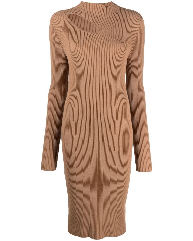 AERON Damen Mauve Midikleid