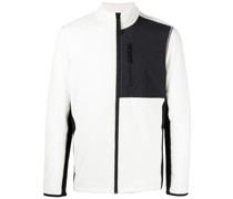 Fleecejacke mit Kontrasteinsätzen