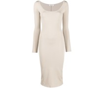Langärmeliges Midikleid