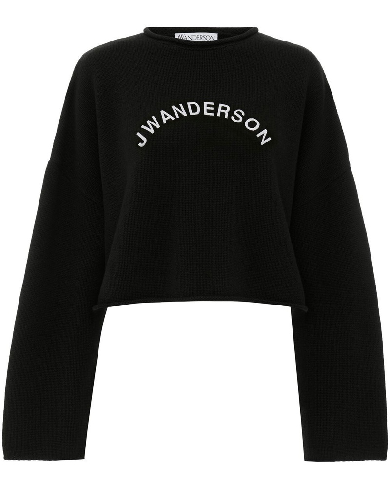 J.W.Anderson Damen Cropped-Pullover mit Logo
