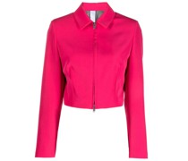 Cropped-Jacke mit Reißverschluss