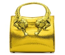 Handtasche mit Tigerdetail