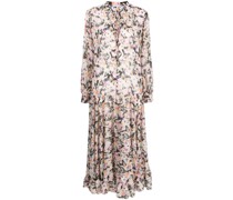 Midikleid mit Blumen-Print