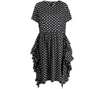 Gerüschtes Kleid mit Polka Dots