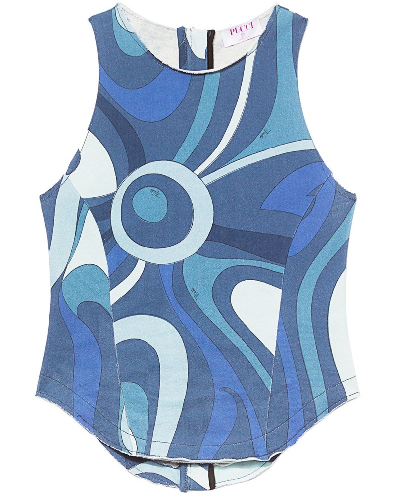 Emilio Pucci Damen Top mit abstraktem Print