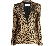 Blazer mit Leoparden-Print