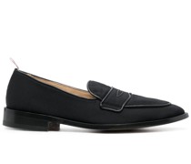 Penny-Loafer mit Canvas-Einsatz