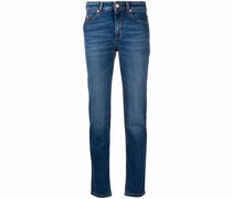 Skinny-Jeans mit Logo-Print