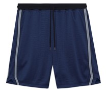Mesh-Shorts mit Streifendetail