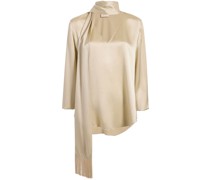 Bluse aus Seide mit Schaldetail