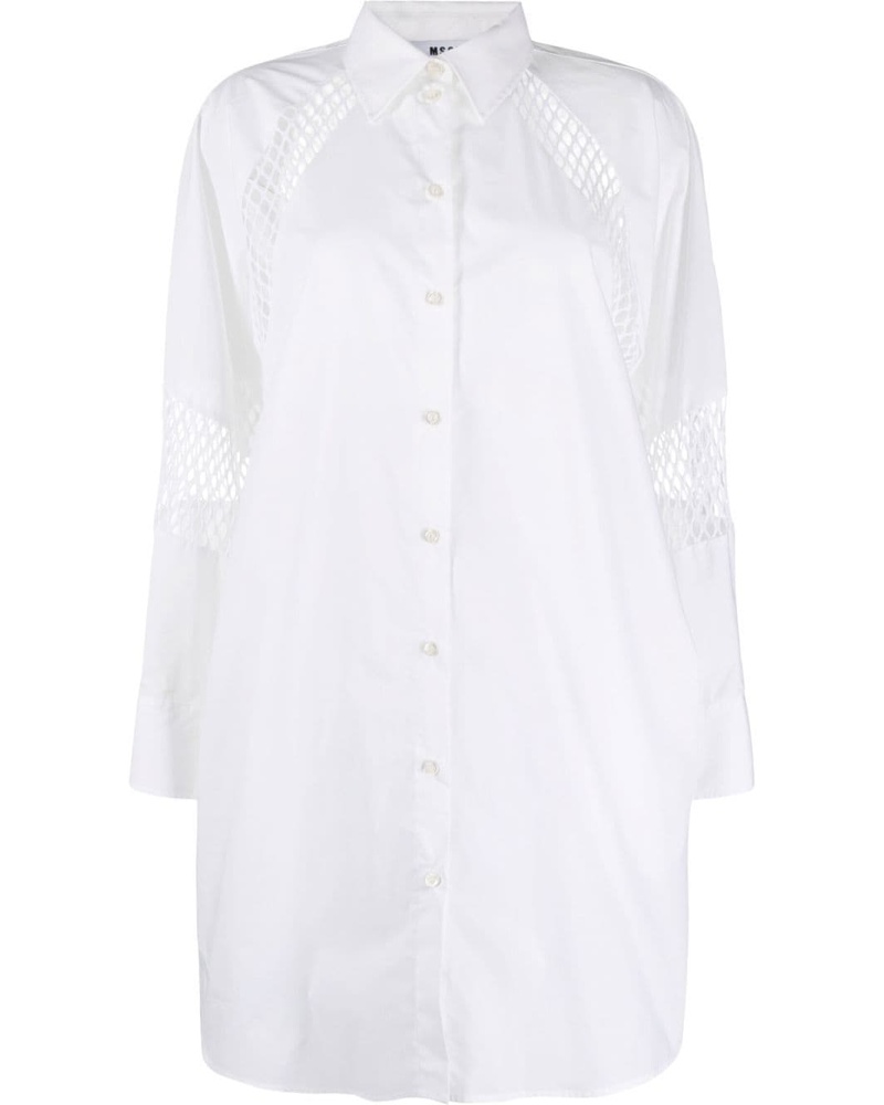 MSGM Damen Kurzes Hemdkleid