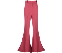 high-waist flared trousers