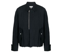 Jacke mit Knitteroptik