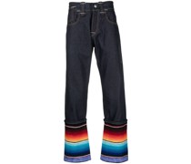 Straight-Leg-Jeans mit Streifen