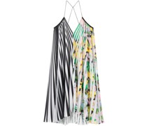 Faltenkleid mit Blumen-Print