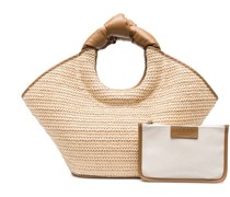 Handtasche mit verdrehtem Henkel