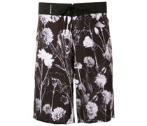 Badeshorts mit Blumen-Print