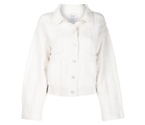 Cardigan mit geripptem Saum
